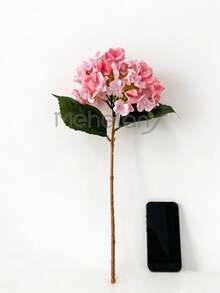 MEHELANY 1 bông hoa cẩm tú cầu bằng lụa cao cấp, kích thước 18,5 inch, dùng để trang trí nhà cửa, phòng khách, nhà bếp, sân vườn, khách sạn, văn phòng, ngày Valentine, ngày của Mẹ, trang trí trường học, trang trí tiệc mùa xuân, trang trí vòng hoa tự làm, cũng là một món quà tuyệt vời dành cho các bé gái. - Màu Hồng  San hô - Xem 4