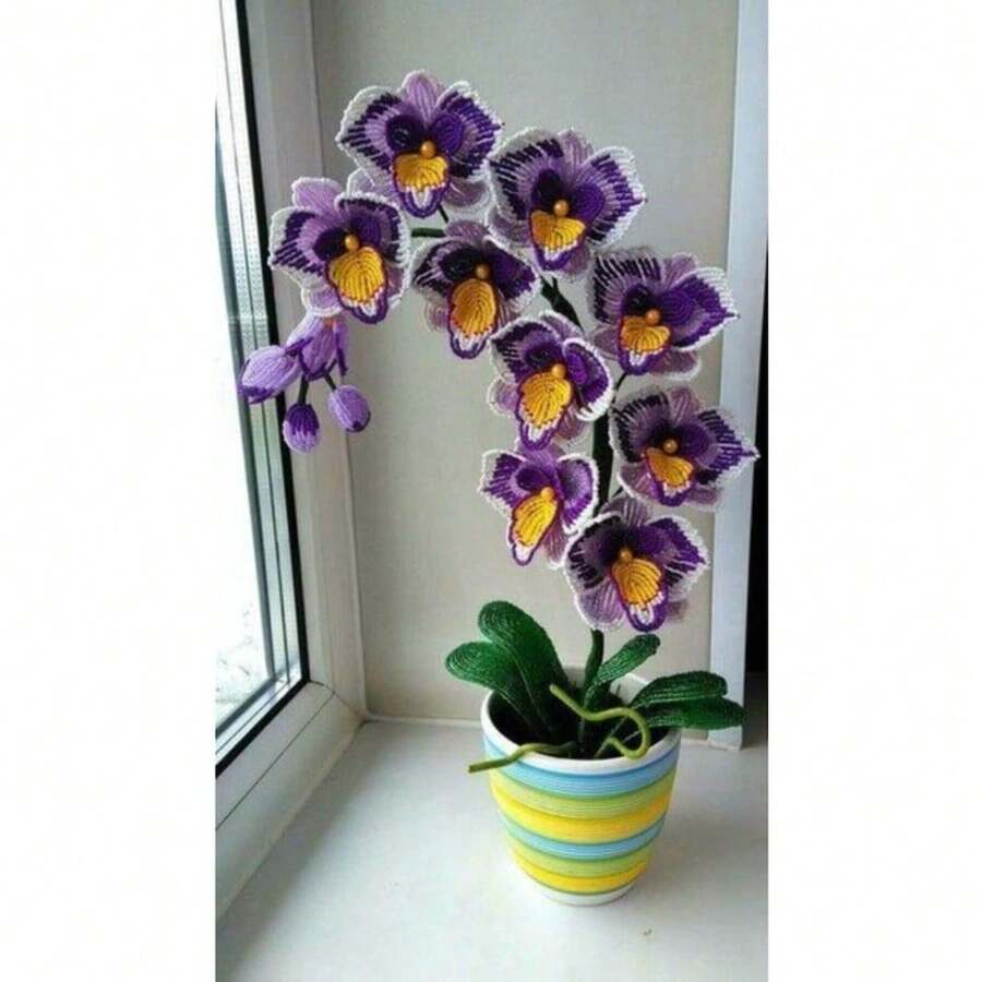 Semillas de Orquídea Moradas con Amarillo (100 por paquete) - Variante 1 - Ver 1