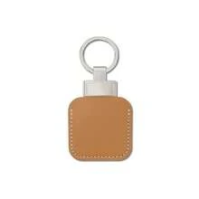 1pc Leather Case With Keychain For Tile Mate Locator, Pet Tracker Storage Protective Cover, Minimalist Portable Leather Locator Case - View 6