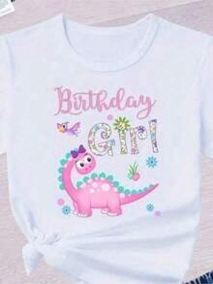 ra niña de cumpleaños - Diseño vibrante de niña de cumpleaños con dinosaurio colorido y estampado floral, manga corta y cuello redondo, perfecta para jóvenes y entusiastas de los dinosaurios, ropa casual de verano divertida con estampado de dinosaurio, camiseta vibrante de Halloween para niños vestido juvenil adolescentesvestidos de graduacion juveniltops para adolescentesvestidos elegantes para fiestaropa para adolescentesblusas para adolescentessudaderas para adolescentessummer topssummer clothesdía niñoroparopa de adolecentevestidos de fiesta para niñaconjunto de niñablusasconjuntos de mujerropa para niñaropa niñablusas para mujerconjuntos de niñablusas para niñaropa para niñasdisfraz niñatween girl clothestops for girlsgirls topsgirlstweent shirts for girlsgirls tshirtsgirls t shirtskatseye merch for kidsbaby teetween summer clotheskids girls clothingconjuntos de niñocamisas para niñoropa para niñoconjunto niñocamisa niñoropa de niñoniñosplayeras de niñoplayera de niñoplayeras niño - Blanco - Ver 1
