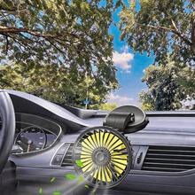 Autolüfter, 360° Drehung nach links und rechts, 180° Neigung nach oben und unten, geräuscharm und leistungsstarker Luftumwälzer, geeignet für SUVs, Wohnmobile, ATVs, Autokühlungsventilator. - A - Übersicht 4