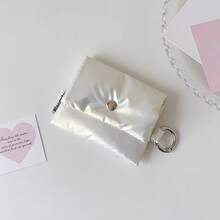 Minimalist Anti-Drop Earphone Case, Korean Style Student Portable Bluetooth Earphone Storage Bag, Mini Compact Coin Purse - Multicolor - View 11