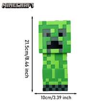 Monogram Minecraft حصالة نقود على شكل  من مادة PVC مرخصة رسميًا من ماينكرافت، مجسم كريبر، ديكور منزلي، قطعة قابلة للتجميع، منظم مكتبي، جرة توفير، قطعة واحدة من مايكروسوفت - MN-37001 - مشاهدة 5