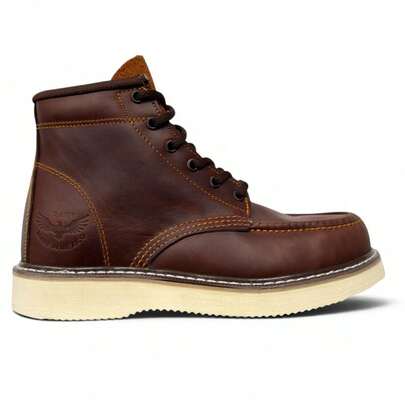 Botas Industrial De Agujeta Para Trabajo Uso Rudo edgar