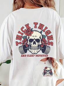 Women's T-Shirt For Spring And Summer - White - View 1