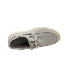 Natural World Eco Scarpe da Uomo Grigie Natural World Oster: sostenibili, comode e versatili. Realizzate in Spagna con cotone biologico e suola antiscivolo in truciolato di legno riciclato. Includono lacci elastici per una calzata pratica. Un calzato senza tempo per uomini consapevoli e moderni. - Grigio - Visualizzare 2