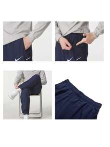 Nike Men's Long Pants Woven Casual Pants Daily Outdoor Comfortable Waist Drawstring Sports Pants IB8910-41 - Midnight Navy - View 11