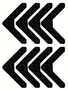 4/8/12pcs Reusable Carpet Grippers - PU Washable Non-Slip Rug Tape, No Residue Anti-Slip Stickers For Area Rugs, Bed Sheets, Mattresses, Sofa Cushions & Mats - Black - View 13