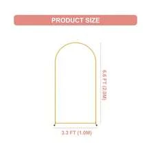 2 Pack Metal Arch Backdrop Stand(7.2FT/6FT), Decorative Balloon Arch Stand, Easy Assembly Gold Wedding Arch, Stable Backdrop Arch Stand For Wedding Ceremony, Birthday Party, Baby Shower - Metal Arch - View 13