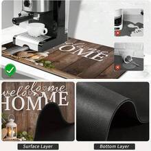 1pc Dish Drying Mat, Coffee Machine Pad, High Absorbency Quick Dry Draining Mat For Dining Table, Cafe, Kitchen Counter, Home Tabletop Bowls Cups Holder, Multipurpose Drainage Pad, Household Gift, Desk Decor - XYLSD-397 - View 10