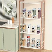 2,5 l schwarze 6-teilige luftdichte Aufbewahrungsboxen mit Deckeln für die Organisation  Aufbewahrung in der Speisekammer, Kunststoff-Glas-Set für Müsli, Nudeln, Mehl  Zucker – Löffelset, Etiketten  Stifte, lokales Lager - Übersicht 8