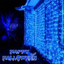 300 LED Lights, 3 Meters X 3 Meters, USB Curtain String Lights With Remote Control, Garland Lights, Christmas New Year Holiday Lighting Decor, Party Wedding, Bedroom Atmosphere, Hanging LED String Lights - USB窗簾燈串 - 查看 14