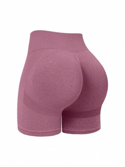 Quần short biker nữ màu trơn không đường may, mẫu mới mùa hè 2026, quần short yoga ôm sát nâng mông, quần tập thể dục hàng ngày thời trang tôn dáng, quần chạy bộ ngoài trời, quần tập yoga trong nhà, quần thể thao hàng ngày thời trang, phù hợp cho mùa đông/hè/thu/xuân.