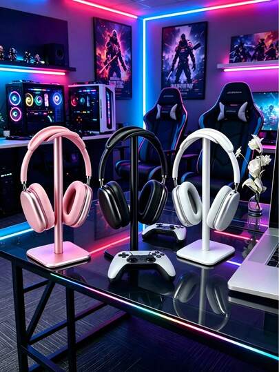 Aluminum Alloy Headphone Stand, Desk Organizer Rack, Headphone Holder, Home Decor, Gift Box, Suitable For Dorm, Office Desk, Home Accessories, Storage Shelf, Desktop Organizer