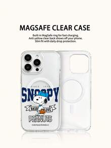 Miniso Snoopy 手機殼輕量防滑防震，適合夏季卡通動漫手機殼，相容於 iPhone 17 17Air 17pro 17promax 11 12 13 15 16pro 16promax 14Plus 15Plus 16Plus 15pro 16promax XR。可作為節日禮物送給朋友和家人，手機殼以盒子包裝。 - 無色 - 查看 2