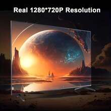 Proyector portátil mini 1080P - Ángulo ajustable flexible de 180° y enfoque rápido instantáneo, compatible con WiFi Bluetooth y espejeo de pantalla inalámbrico - Compatible con dispositivos iOS/Android/Windows, incluye control remoto para cine en casa, campamento al aire libre, Airbnb, teléfonos inteligentes/dispositivos USB - Negro - Ver 12