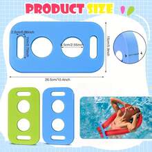 1 pieza Tabla de flotación de espuma EVA - Conector flotante - Ligero - Accesorio de espuma específico para piscina perforado - Conector de varilla flotante colorido para fiestas de verano en la playa y actividades al aire libre, adecuado para principiantes, artículos esenciales de playa, flotador de piscina - Multicolor - Ver 9