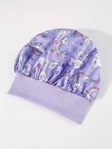 3pcs Hair Care Set: (6.8 Oz/200ml) Continuous Mist Hair Spray Bottle, Unicorn Cartoon Styling Comb For Adults & Girls, Silk Sleep Cap (Unicorn Design) To Wear While Sleeping Or Washing Face To Prevent Hair From Getting Wet - Multicolor - View 8
