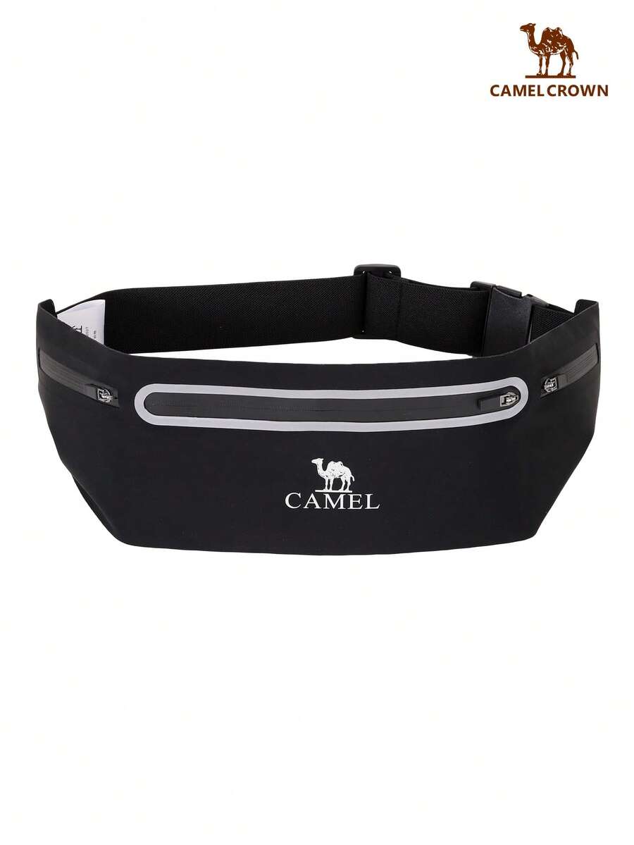 CAMEL CROWN Unisex Sports Waist Bag, Running Phone Pouch, Multi-Functional Lightweight Invisible Belt, Fitness Gear - Black - View 1