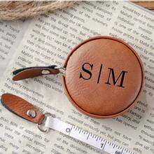 Personalized Leather Measuring Tape, Custom Engraved Retractable Tape Measure 60" / 150cm, Groomsmen Gift, Father's Day Gift, Sewing Gift - Multicolor - View 6