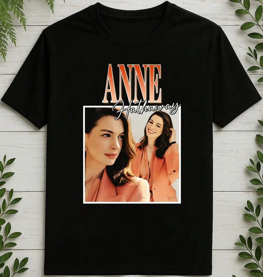 Playera Anne Hathaway Ms1100 - Negro - Ver 1