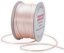 2mm Champagne Braided Silk Cord For Macrame, Jewelry Making, And DIY Crafts - 55 Yards - Black - View 1