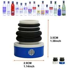 Penyemprot Bidet Genggam Portabel - Kuat, Ringkas, Cocok untuk Botol Air 21-25mm - Ideal untuk Wanita & Remaja, Terbuat dari ABS, Tipe Semprot, Desain Leher Botol - Biru - View 2