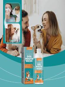 Enxaguante bucal para cães - concebido especificamente para cães para proteger a saúde oral dos animais de estimação, limpar o tártaro e o odor - Multicolorido - Ver 4