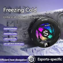 NEW Semiconductor Magnetic Cooler With Temperature Display Radiator Fast Heat Dissipation For Phones Gaming Tablet Cooling Pad - Multicolor - View 6