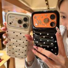 [Stylish And Popular In Korea] Newly Released, Super Popular Smartphone Case! Cute New Korean Design Phone 17 Case. Cute Phone 16 Case, Shockproof, Fits Phone 17 Pro, 16 Pro Max, 15 Pro, 14, And 13. - Black - View 1