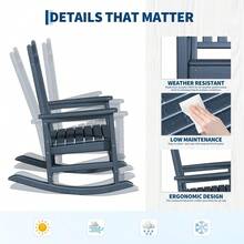 Outdoor Chairs - Navy Blue - View 6