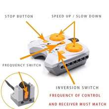 MOC Power Functions Upgrade M L XL Servo Motor Remote Control Battery Box Switch 8293 8883 Building Blocks Technic Parts - -M 電機 - 查看 5