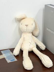 1 Stück nordischer Stil beige lange Ohren Kaninchen Plüschpuppe, weiche gestopfte Kaninchen Komfortpuppe, süße genähte Kaninchen Begleiterpuppe, Plüschpuppe, Kinderzimmer Dekoration, Kinder Feiertagsgeschenk, Weihnachts Neujahr Ostern Valentinstag Geschenk - Beige - Übersicht 8