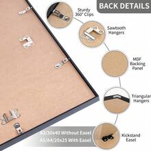 1/3件 30x40cm A3 A4 A5 30x30cm 20x25cm 鋁製相框，經典黑色金屬相框，金色極簡裝飾框，適用照片、海報、藝術品的鋁製相框，時尚牆面裝飾框，適合居家裝飾、藝廊牆、辦公室、客廳 - 多款式 - 查看 2