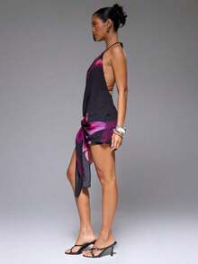 Women Midi Dresses - Black - View 8