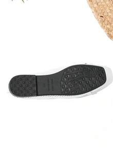 Square Toe Mary Jane Mesh Slip-On Flat Shoes, Sexy Yet Comfortable, Breathable For Summer - Chantilly - View 7