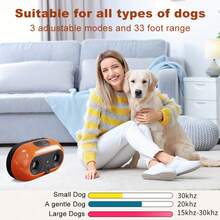 狗用品：新型超音波防吠裝置、戶外防吠裝置、智慧室內/戶外防吠裝置 - 橘色 - 查看 3