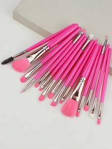 15pcs Professional Makeup Brush Set, Suitable For Flawless Foundation, Blush, Concealer And Eyeshadow - Makeup Tools For Full Face And Eye Details - Multicolor - View 2