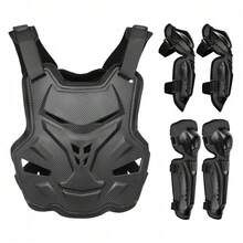 1pc Motorcycle Armor, Black Off-Road Motorcycle Armor, Motorcycle Protective Gear Backpack, Chest & Back Protector For Motorcycle Racing, Knee & Elbow Pads, Essential Motorcycle Chest & Back Protector For Riders, Gift For Motorcycle Riders (Men & Women) - A - View 12