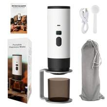 Portable Espresso Coffee Maker, Car Coffee Pot With Heating Function, USB Charging, Capsule, LED Power Display, Easy To Clean, With Stand, Compact Size, Suitable For Travel, Camping, RV, Office And Outdoor Use - Multicolor - View 15