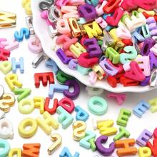 45g/Set Acrylic Letter Beads With Oval/Square Hole Design, DIY Handmade Beaded Bracelets, Anklets, Necklaces And Earrings Jewelry Materials, Crafts Phone Chains, Keychains, Clothing Bag Charms, Dreamcatchers, Tassel Pendant Accessories - Multicolor - View 6