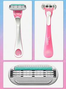 GILLETTE 3片/1包 吉列 Venus Comfort Glide 白茶女士刮鬍刀替換刀片 3層刀片替換刀片 順滑刮鬍 適合所有膚質 - 彩色 - 查看 11