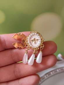 1PC/2PCS Elegant Button Covers, Shirts Button Cover Clip On Button Covers Fashion Crystal Cufflinks Cover, Suitable For Tuxedo And Wedding Dresses Decoration - White - View 5