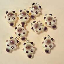 10 Stücke Resin Niedliche Siam Katze Anhänger, geeignet für DIY Halskette, Armband, Ohrringe, Schlüsselanhänger und andere Schmuckherstellung - Verschiedenfarbig - Übersicht 5