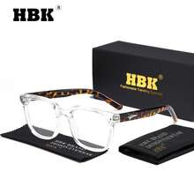 HBK 男士休閒光學眼鏡 方形 TR90 鏡框 獨特鏡腿設計 時尚簡約 透明眼鏡 男女通用 日常配飾與節日禮物 - K39922 - 查看 51