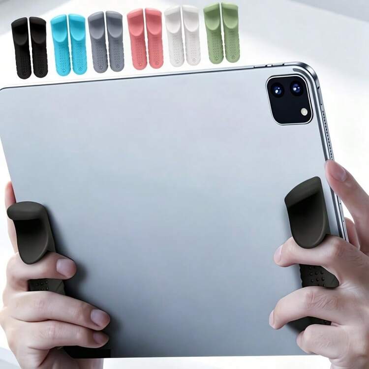 One Pair Of Suction Cup Tablet Wrist Rests For Non-Slip Operation And Secure Fit. Suitable For Tablets, Allowing For Easy One-Handed Operation And Enhanced Portability. Multifunctional Tablet Grip With Ergonomic Design. - View 6