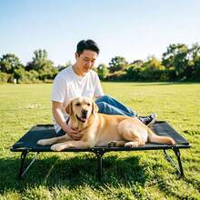 Foldable Pet Bed Mat, Breathable Mesh Pet Bed With Metal Frame, Suitable For Portable Dog And Cat Bed Indoor And Outdoor Use, Bite-Resistant Washable Pet Bed Mat, Suitable For Small And Medium Dogs, Outdoor Camping Pet Supplies, Beach And Home Dog Bed, Perfect For Summer Heat Dissipation, All Season Use - Multicolor - View 4