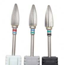 1pc Spiral Tungsten Steel Nail Drill Bit - Sharp And Durable Nail File Head Suitable For Acrylic Gel Removal, 3/32 Inch Shank - Multicolor - View 7