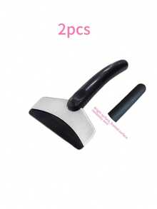 Bộ 1/2 xẻng xúc tuyết bằng thép không gỉ cho ô tô, dụng cụ cạo tuyết kính chắn gió, dụng cụ cạo băng, dụng cụ dọn tuyết mùa đông cho ô tô, dụng cụ làm sạch cửa kính bền bỉ, phù hợp với mọi loại xe. - màu đen - Xem 14