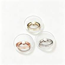 3pcs/Set Crystal Rhinestone Finger Ring Phone Holder, 360 Degree Rotation Stainless Steel Finger Ring Stand Grip, Compatible With Various Phones & Phone Cases Compatible With IPhone, Android Phone, Gift For Birthday, Family, Friends Finger Ring Holder, Phone Grip, Phone Accessories - Multicolor - View 8
